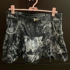 Dollskill Dark In Love Tie Dyed Large Skirt